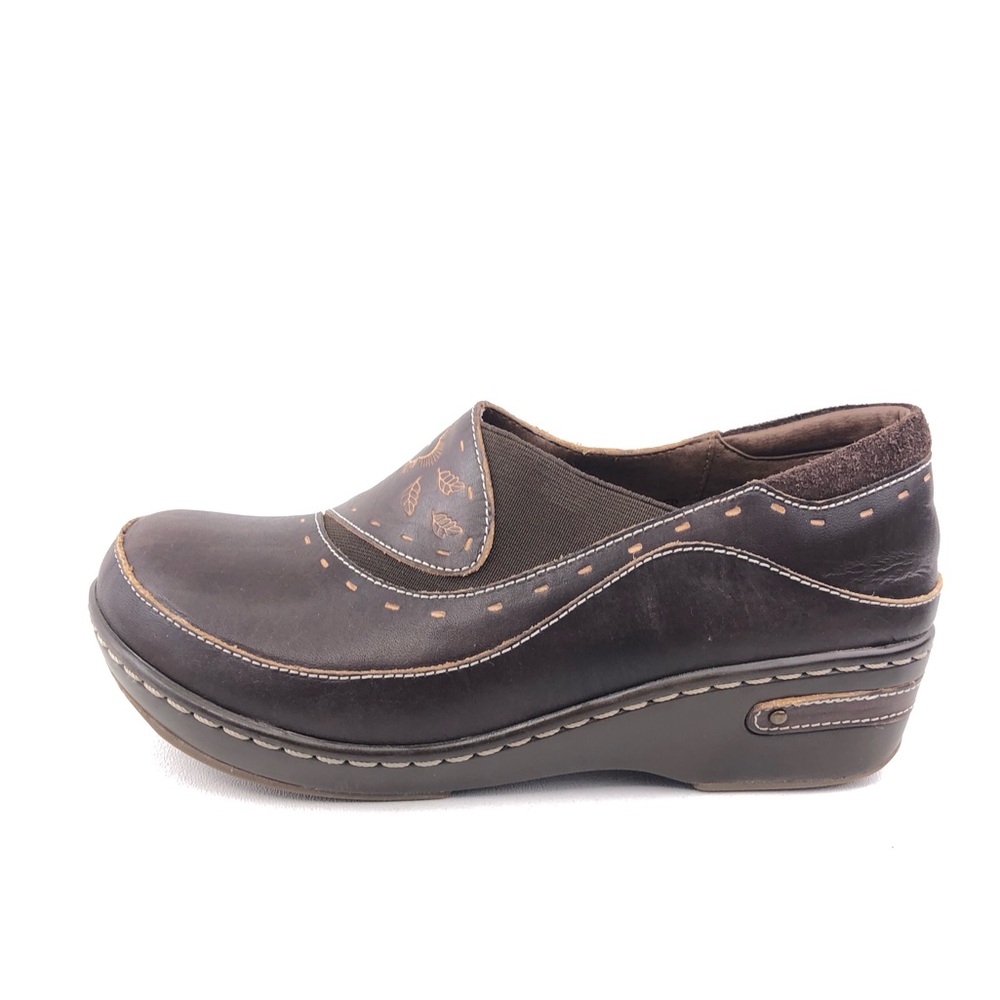 L' Artiste by Spring Step Burbank Leather Slip on Clogs